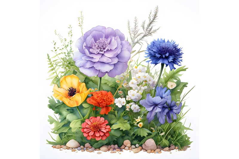 1-wildflowers-flowerbed-clipart-wedding-floral-printable-watercolor