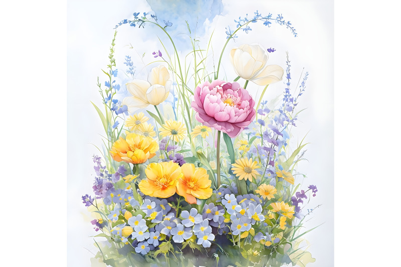 1-wildflowers-flowerbed-clipart-wedding-floral-printable-watercolor