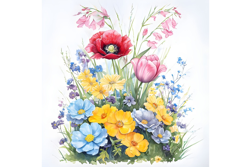 1-wildflowers-flowerbed-clipart-wedding-floral-printable-watercolor
