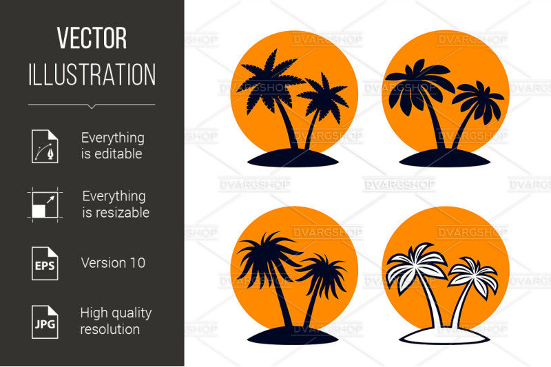 tropical-palm-trees