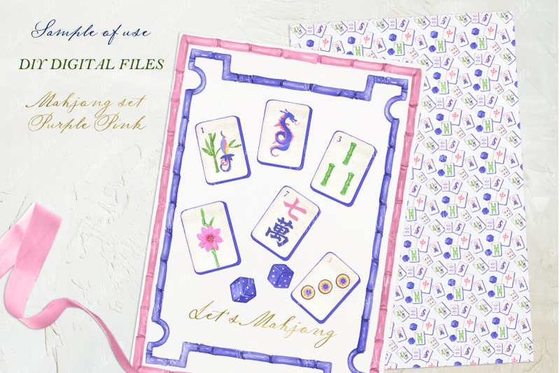 mahjong-set-png-watercolor-diy-clipart-chinoiserie-grand-millennial-we