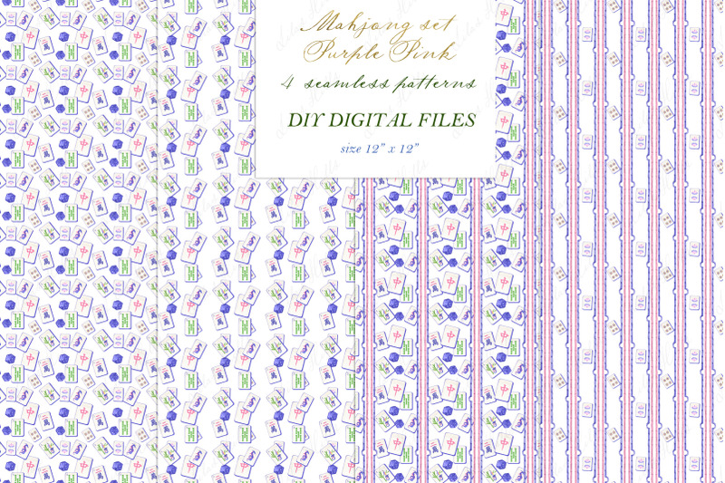 mahjong-set-png-watercolor-diy-clipart-chinoiserie-grand-millennial-we
