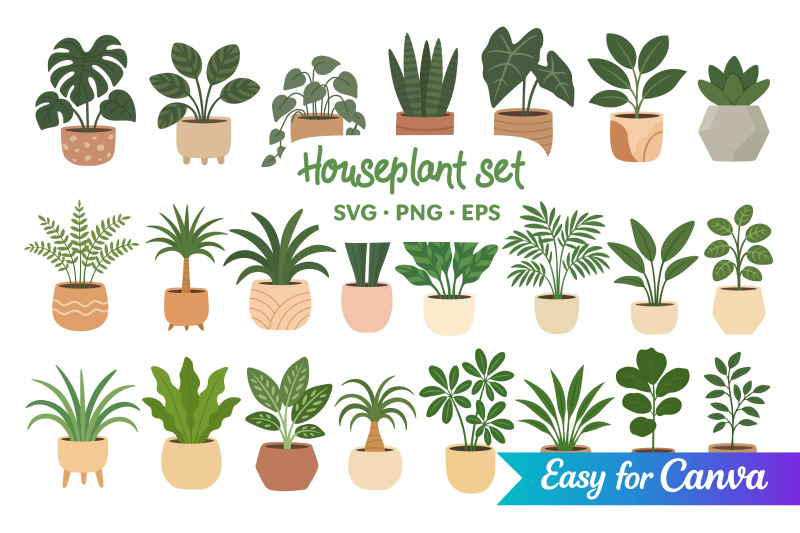 houseplant-clipart-set