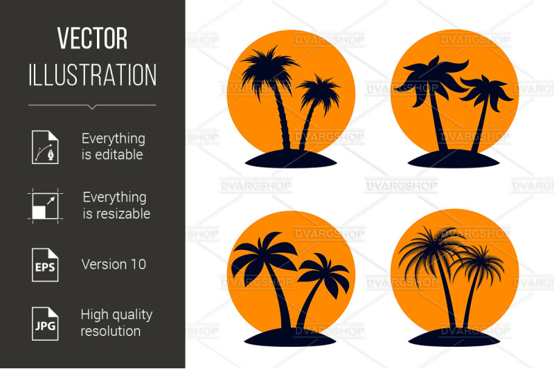 tropical-palm-trees