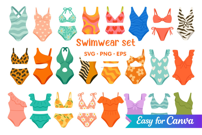 swimwear-clipart-set