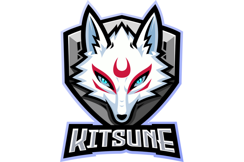kitsune-head-esport-mascot-logo-design