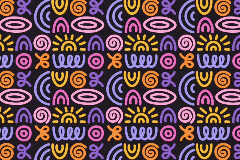 whimsical-scribbles-seamless-patterns
