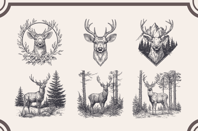 24-deer-design-bundle-deer-in-the-forest-svg-deer-clipart