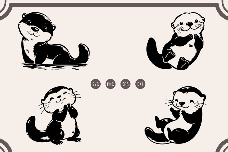 cute-otters-bundle-svg-cute-otter-svg-sea-animal-lovers