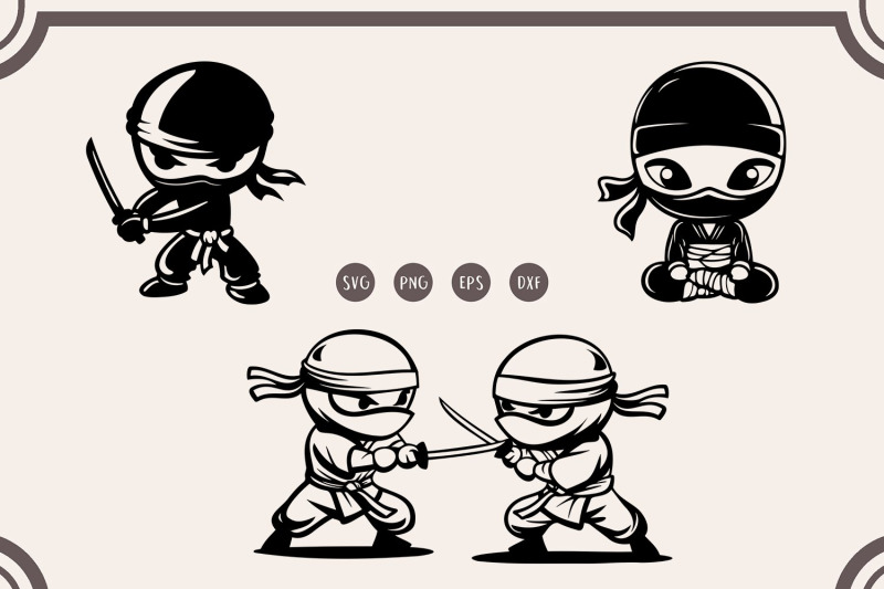 ninja-svg-bundle-cute-ninja-svg-female-ninja-clipart