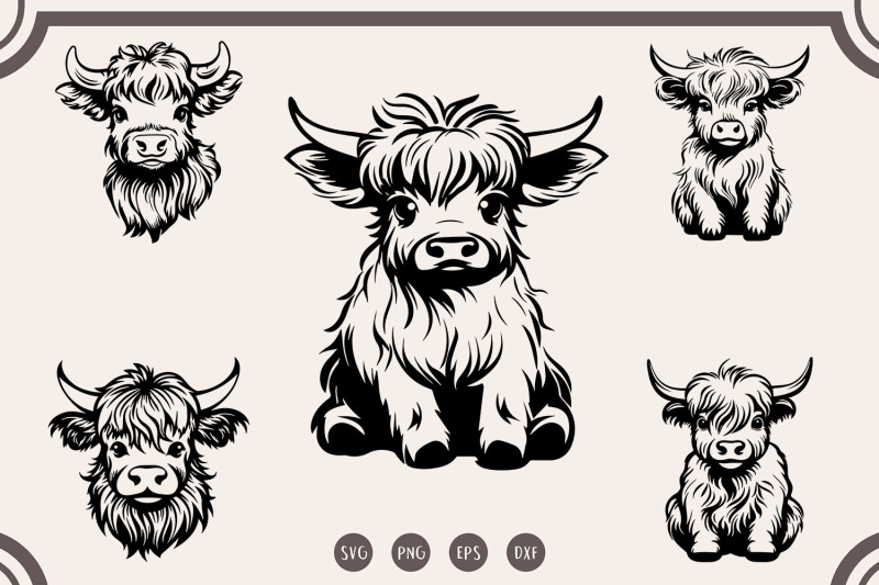 cute-highland-cow-sitting-svg-bundle-baby-highland-cow-svg