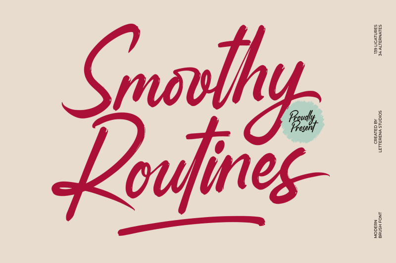 smoothy-routines-modern-brush-font
