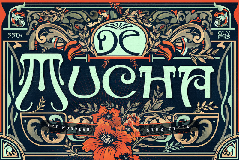 de-mucha-art-nouveau-style-font