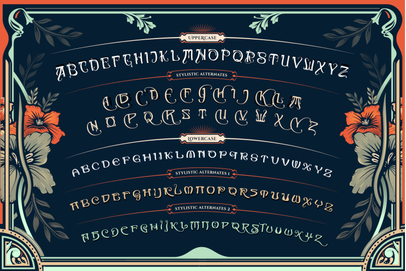 de-mucha-art-nouveau-style-font