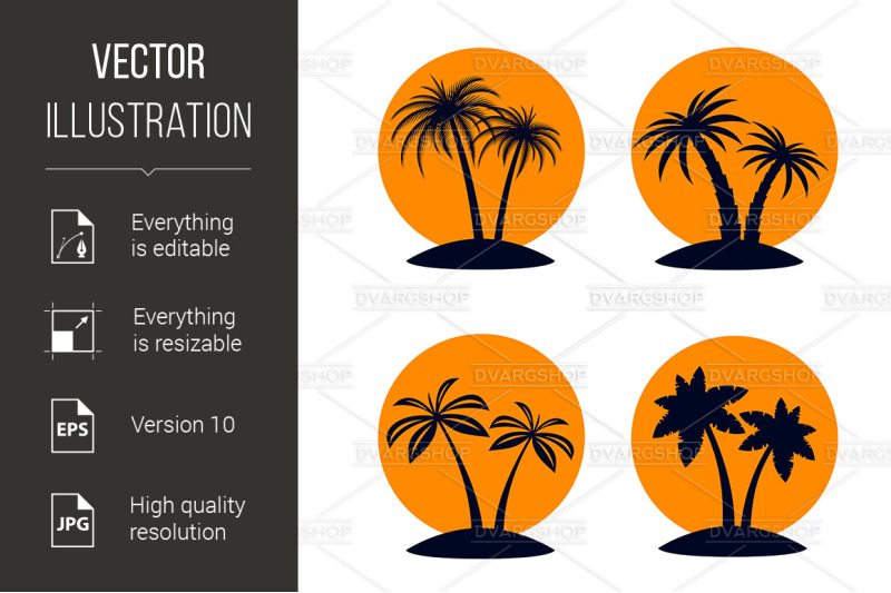 tropical-palm-trees