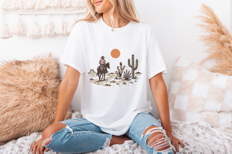 western-cowboys-png-western-sublimation-desert-dust-cactus-retro-vi