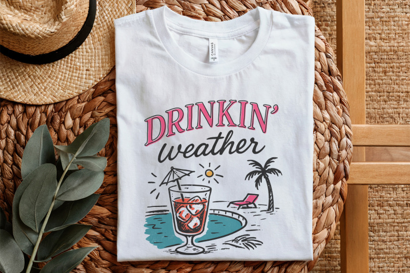 drinkin-039-weather-png-varsity-png-tubing-shirt-png-trendy-summer-png