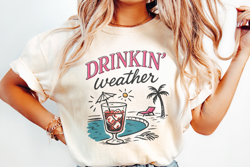 drinkin-039-weather-png-varsity-png-tubing-shirt-png-trendy-summer-png