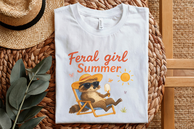 feral-girl-summer-raccoon-png-funny-raccoon-png-cowgirl-raccoon-png