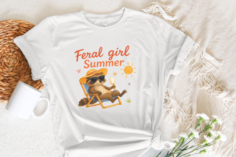 feral-girl-summer-raccoon-png-funny-raccoon-png-cowgirl-raccoon-png