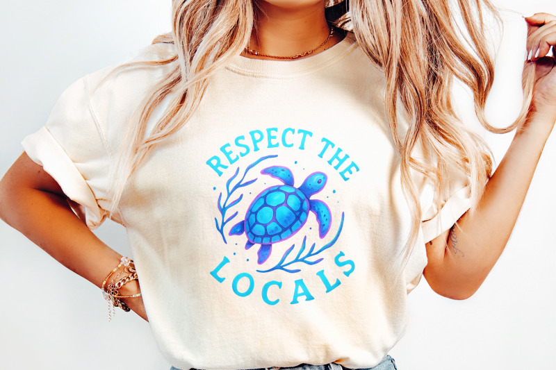 respect-the-locals-png-sea-turtle-shirt-png-summer-shirt-png-beach
