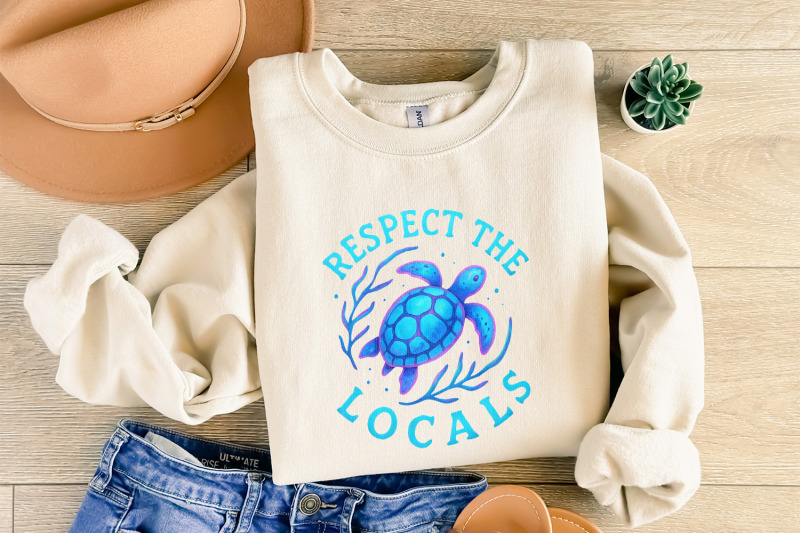 respect-the-locals-png-sea-turtle-shirt-png-summer-shirt-png-beach