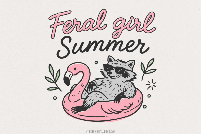 feral-girl-summer-raccoon-png-funny-raccoon-png-cowgirl-raccoon-png