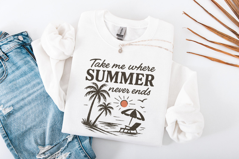 take-me-where-summer-never-ends-png-summer-png-designs-retro-sublima