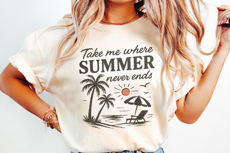 take-me-where-summer-never-ends-png-summer-png-designs-retro-sublima
