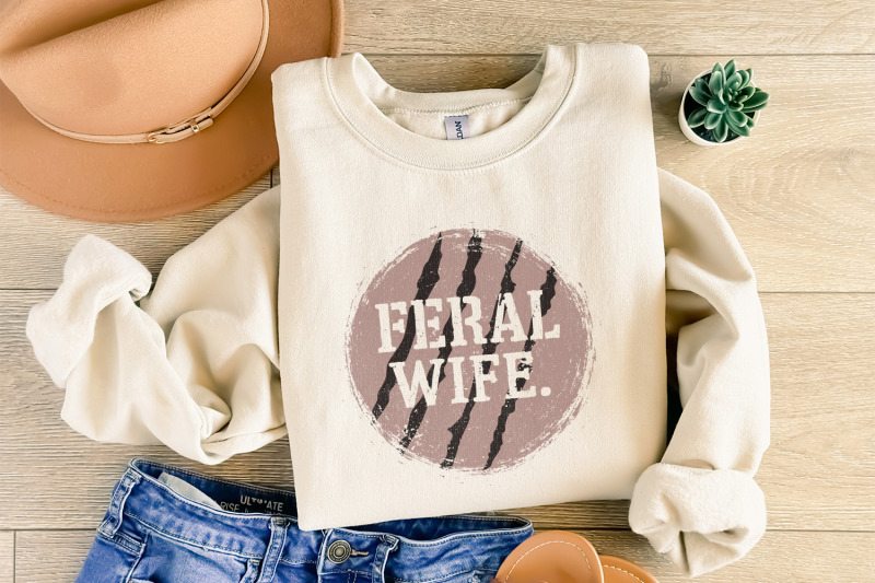feral-wife-typography-design-png-digital-download-sublimation-design