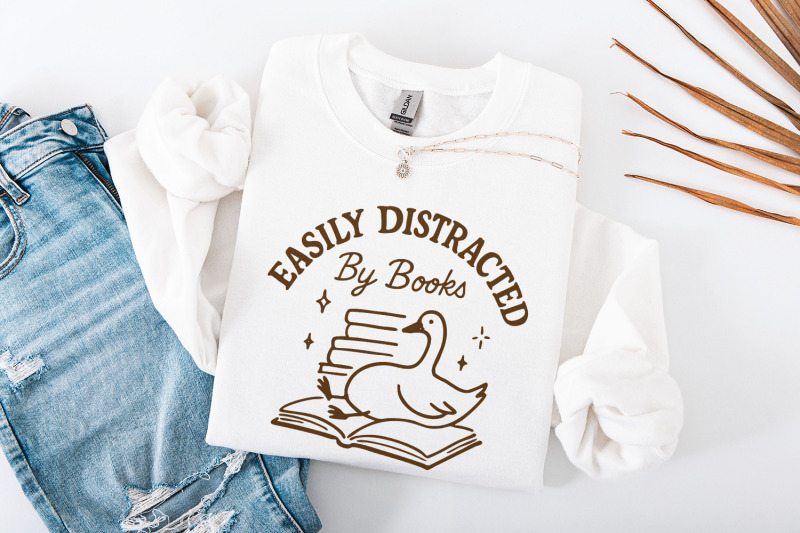 easily-distracted-by-books-png-silly-goose-bookish-design-trendy-boo