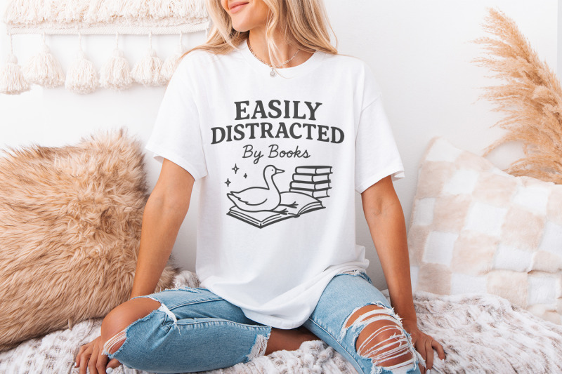 easily-distracted-by-books-png-trendy-bookish-png-silly-goose-design