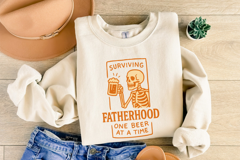 surviving-fatherhood-one-beer-at-a-time-png-father-039-s-day-png-funny-d