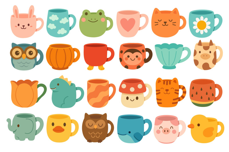cute-mugs-clipart-set