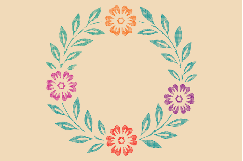 floral-flower-wreath-pattern