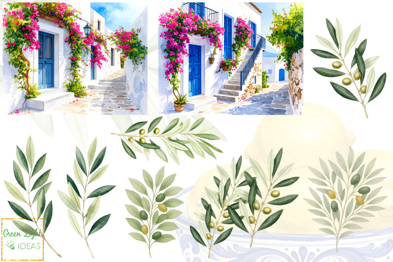 mediterranean-coastal-summer-clipart-beach-travel-illustrations