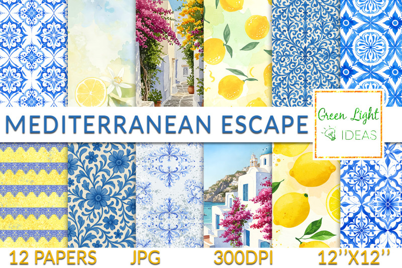 mediterranean-summer-digital-papers-azulejo-tiles-backgrounds