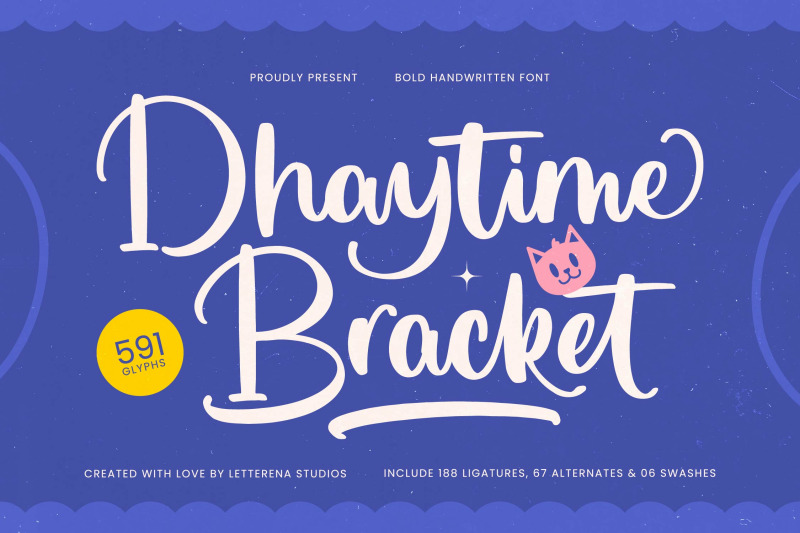 dhaytime-bracket-bold-handwritten-font