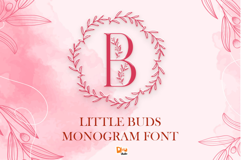 little-buds-monogram-wreath