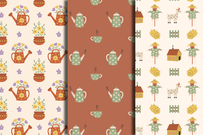 summer-countryside-seamless-patterns
