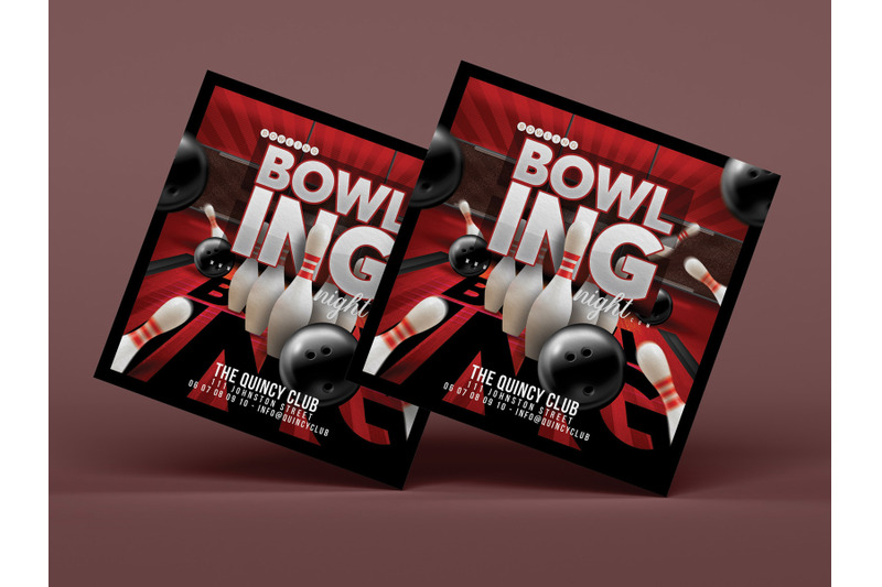 bowling-game-night-flyer