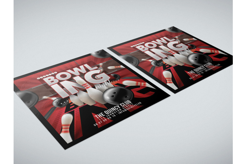 bowling-game-night-flyer
