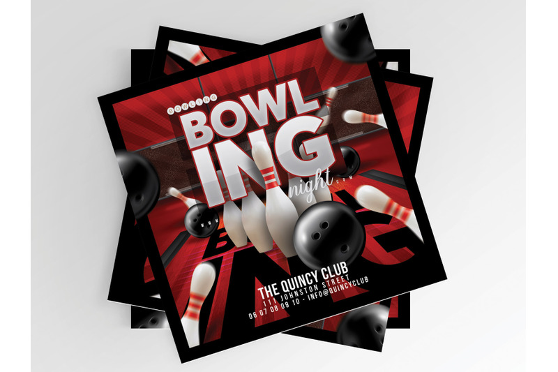 bowling-game-night-flyer
