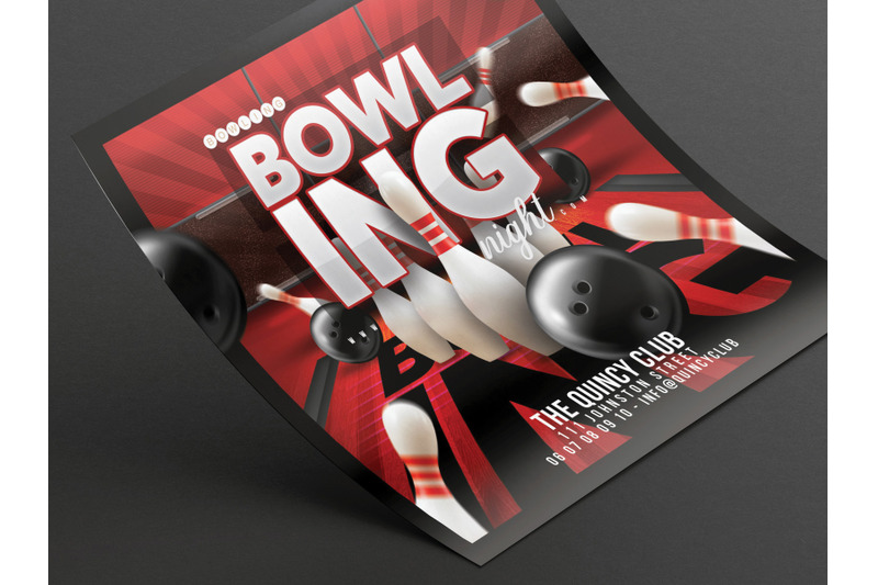 bowling-game-night-flyer