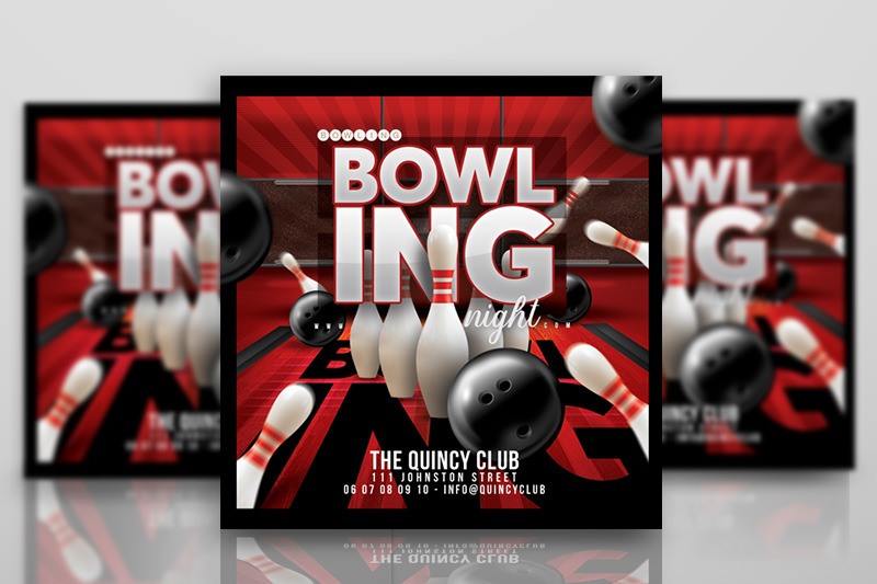 bowling-game-night-flyer