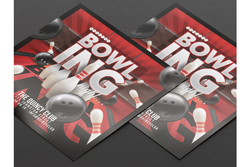 bowling-game-night-flyer