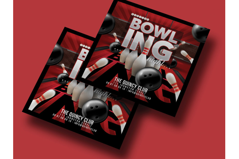 bowling-game-night-flyer