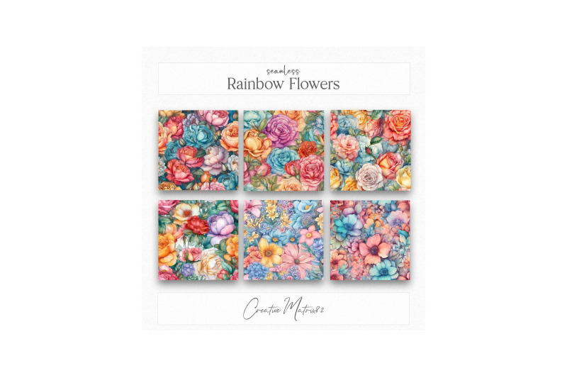 rainbow-flowers-seamless-digital-paper
