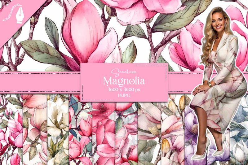 magnolia-seamless-digital-paper