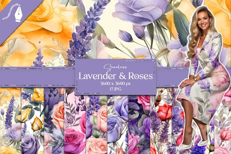 lavender-amp-roses-digital-paper